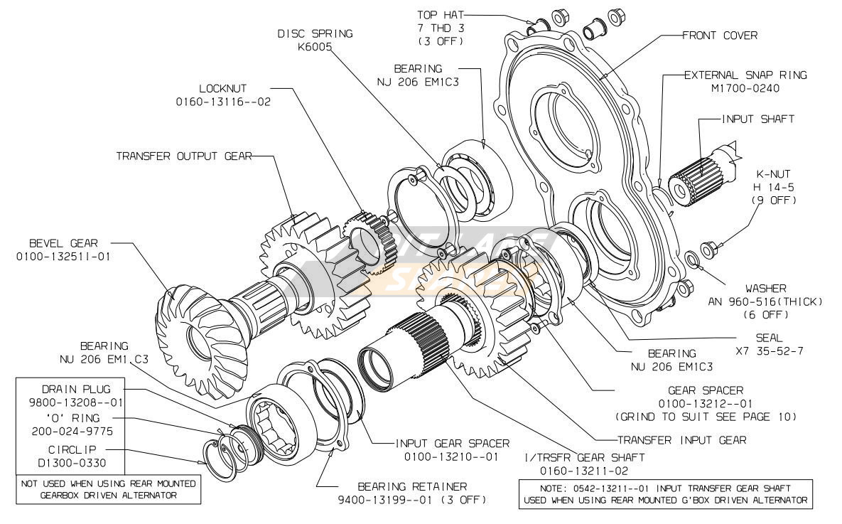 INPUT GEAR ASSEMBLY